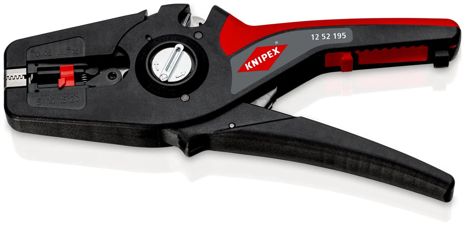 Knipex PreciStrip 16 Automatic Insulation Stripper 195mm Wire Stripping Pliers 12 52 195 SB White Rose Tools