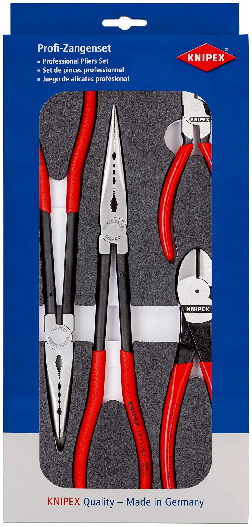 Knipex Set of Pliers In Foam Tray 4 Piece 00 20 01 V16