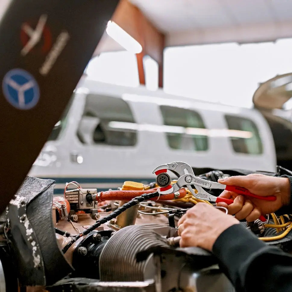 Knipex Siphon and Connector Pliers SpeedGrip Chrome Plated Plastic Jaws 250mm 81 13 250