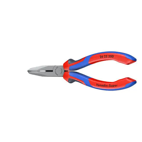 Knipex Snipe Nose Side Cutting Pliers 200mm Multi Component Grips Stork Beak 26 22 200 White Rose Tools