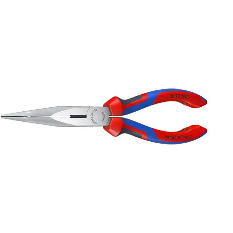Knipex Snipe Nose Side Cutting Pliers 200mm Multi Component Grips Stork Beak 26 22 200 White Rose Tools