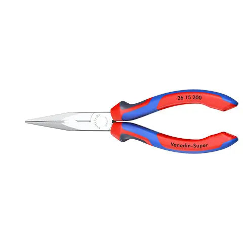 Knipex Snipe Nose Side Cutting Pliers Chrome 200mm Stork Beak Plier Multi Component Grips 26 15 200 White Rose Tools