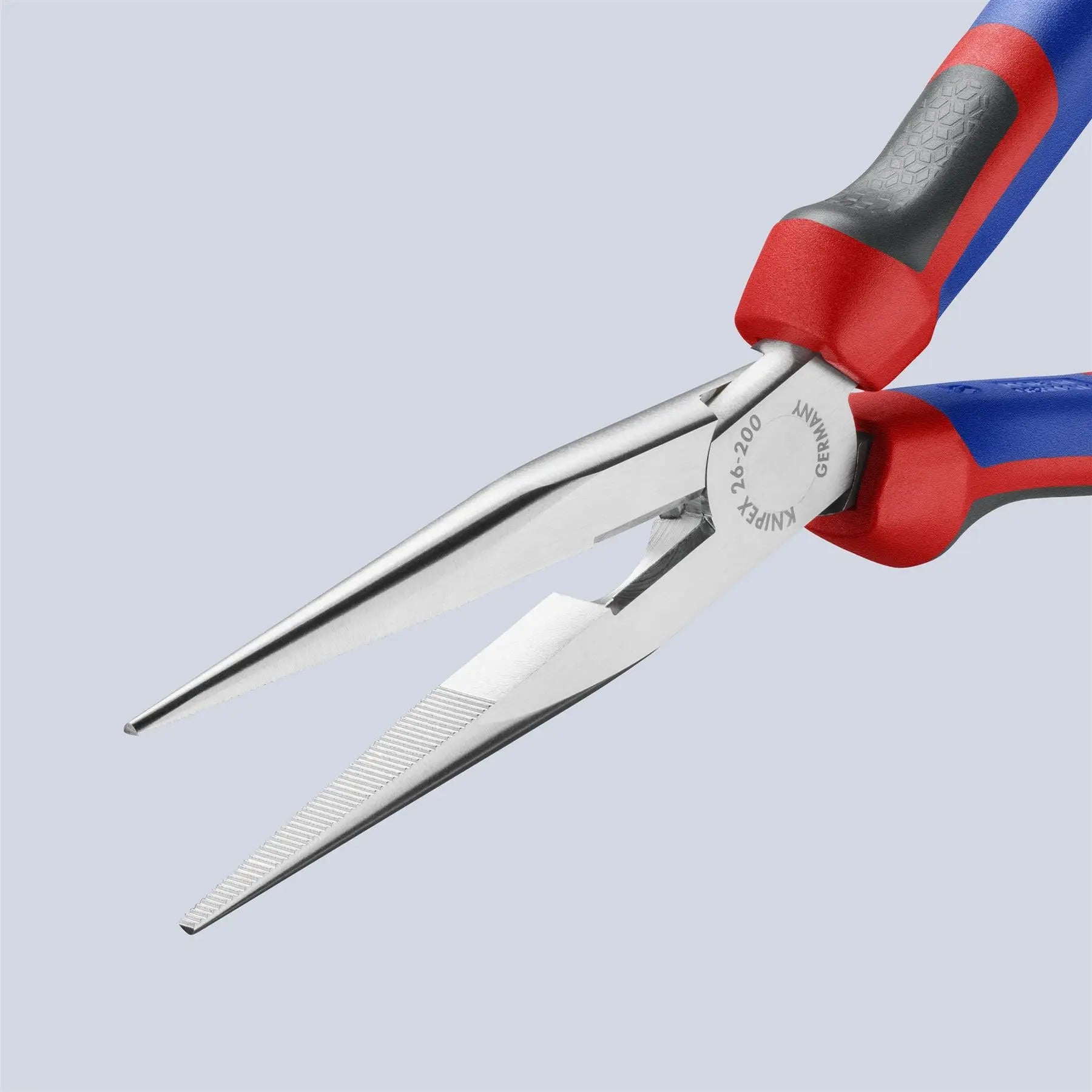 Knipex Snipe Nose Side Cutting Pliers Chrome 200mm Stork Beak Plier Multi Component Grips 26 15 200 White Rose Tools