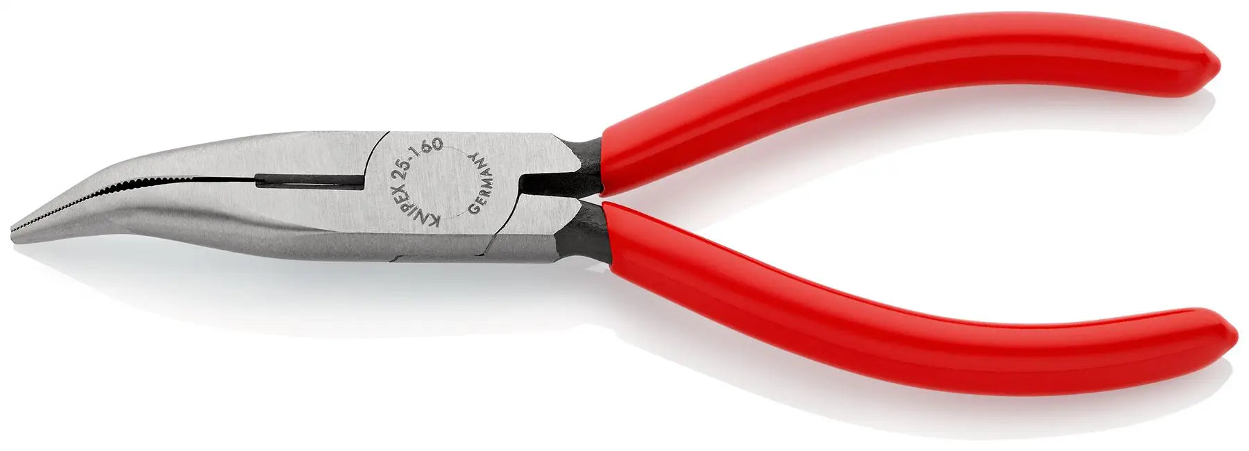 Knipex Snipe Nose Side Cutting Radio Pliers 40 Degrees Angled Jaws 160mm 25 21 160 White Rose Tools