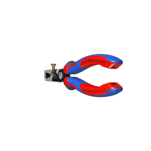 Knipex StriX Insulation Wire Stippiers with Cable Shears 180mm Multi Component Grips 13 62 180 White Rose Tools