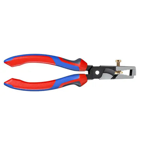 Knipex StriX Insulation Wire Stippiers with Cable Shears 180mm Multi Component Grips 13 62 180 White Rose Tools