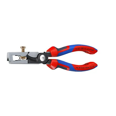 Knipex StriX Insulation Wire Stippiers with Cable Shears 180mm Multi Component Grips 13 62 180 White Rose Tools
