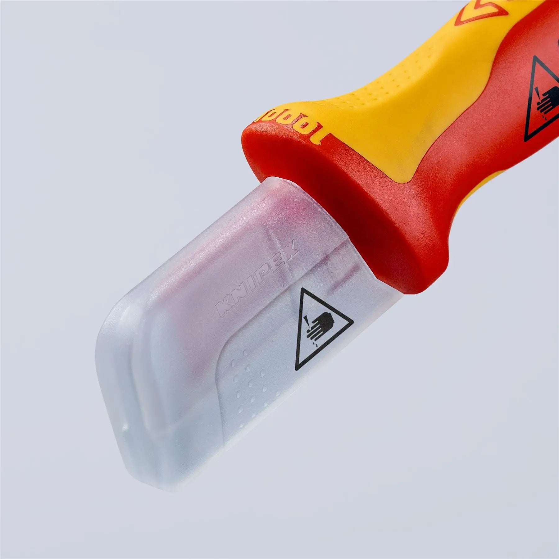 Knipex Stripping Knife with Guide Shoe VDE Insulated 1000V 38mm Blade Length 180mm 98 55 SB