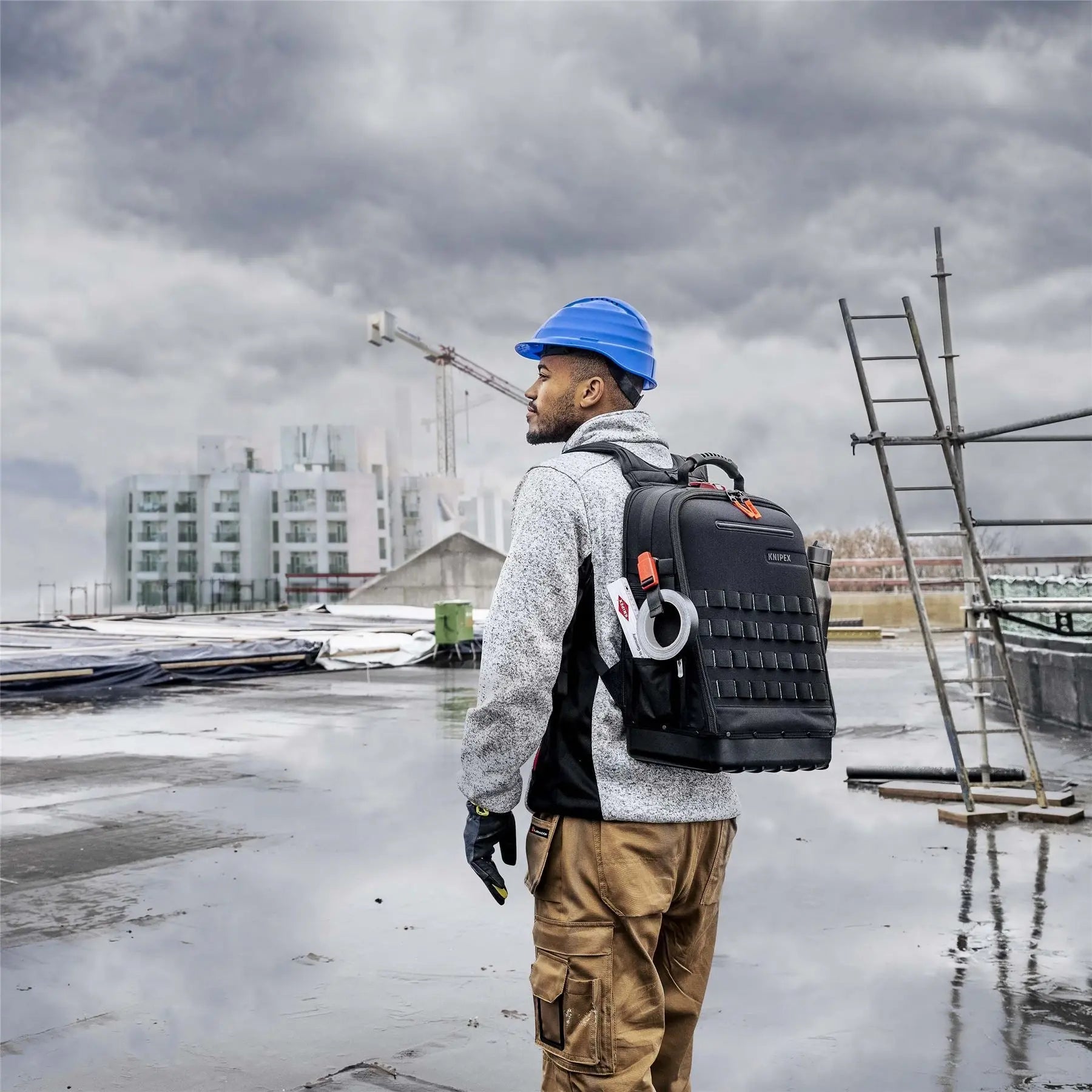 Knipex Tool Backpack Bag Modular X18 Electro 22 Piece Kit 00 21 50 E White Rose Tools