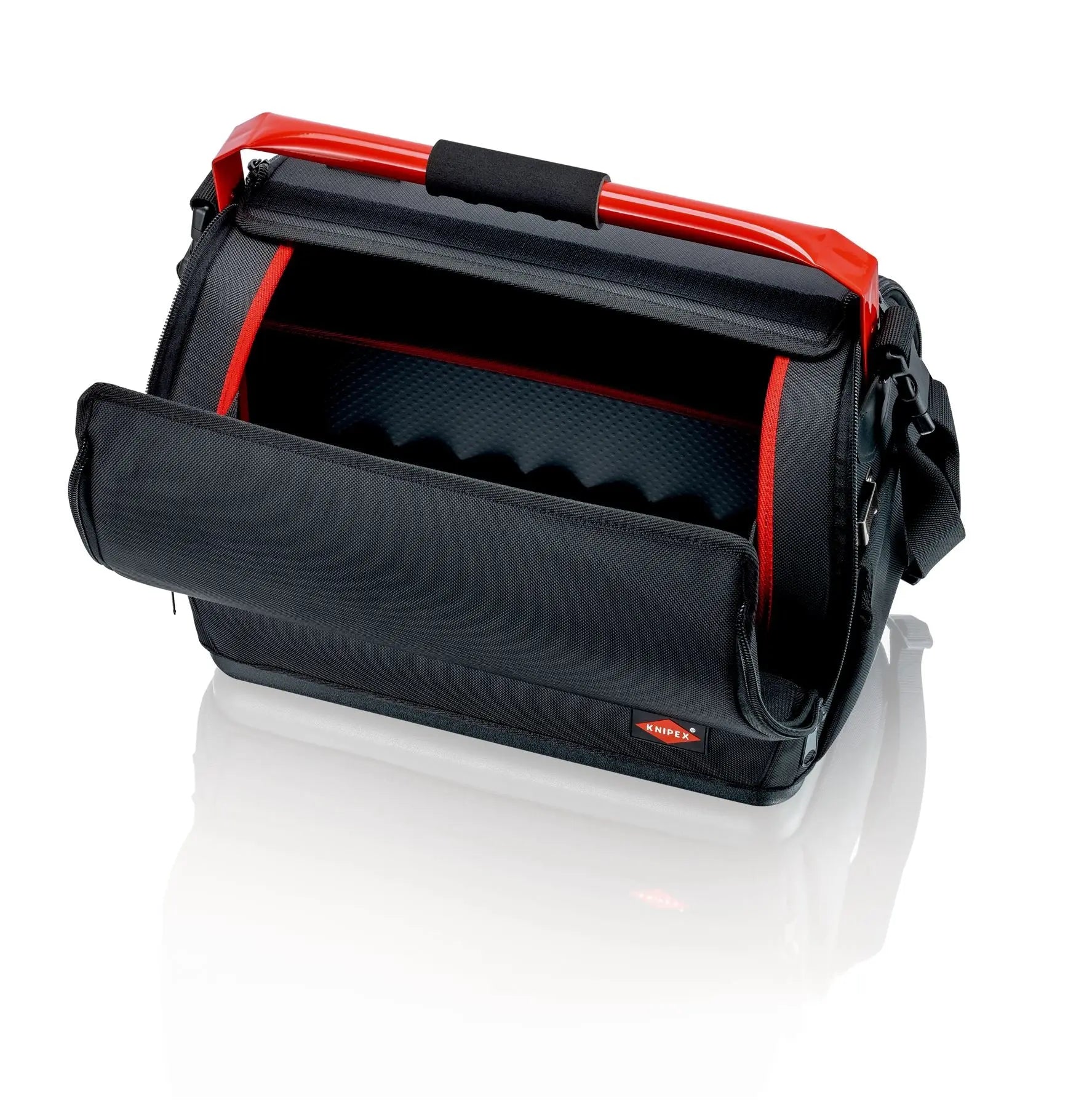 Knipex Tool Bag LightPack Empty Shoulder Strap Steel Handle with Softgrip 00 21 08 LE White Rose Tools