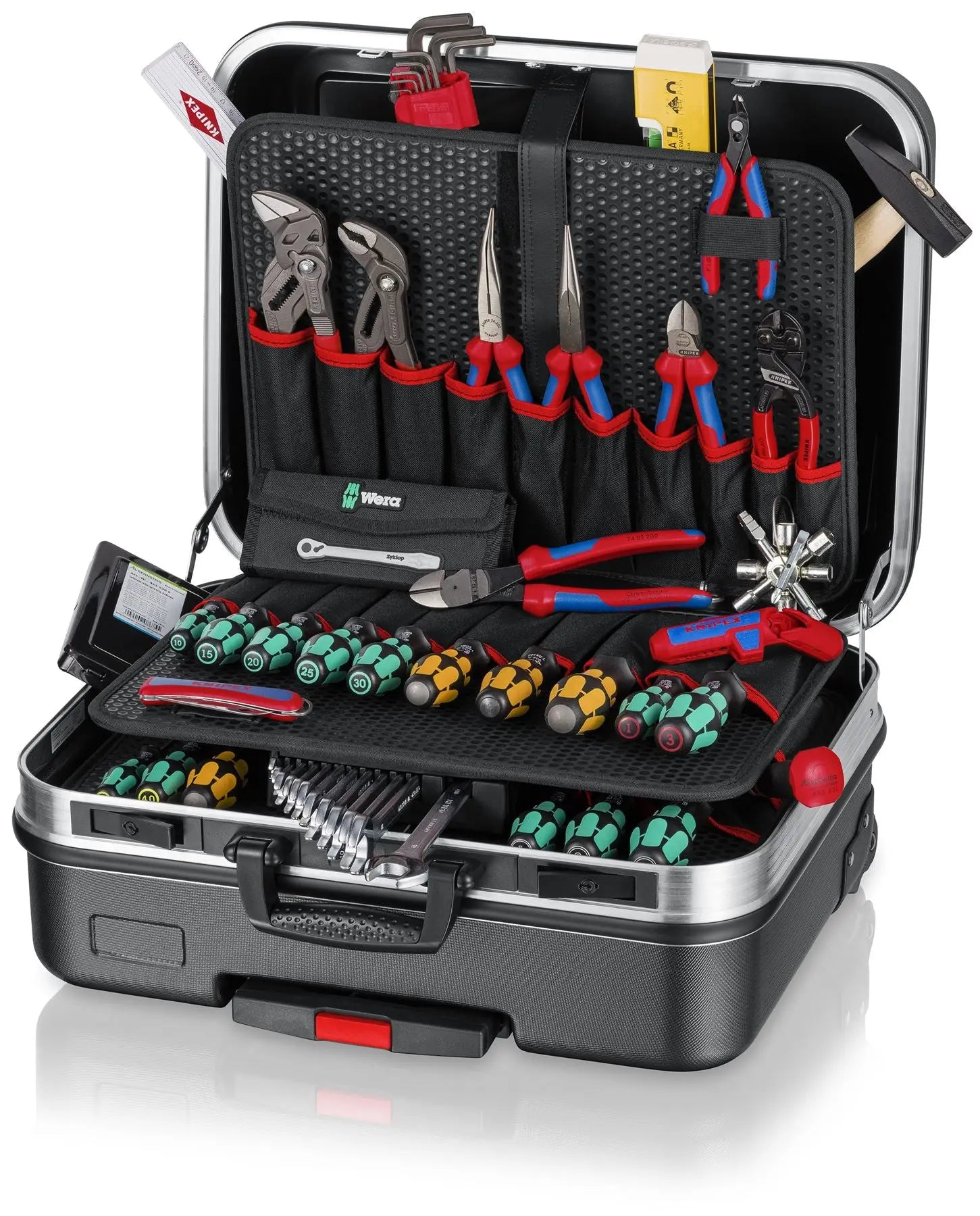 Knipex Tool Case BIG Basic Move Mechanic 79 Pieces with Wera Screwdrivers 00 21 06 M