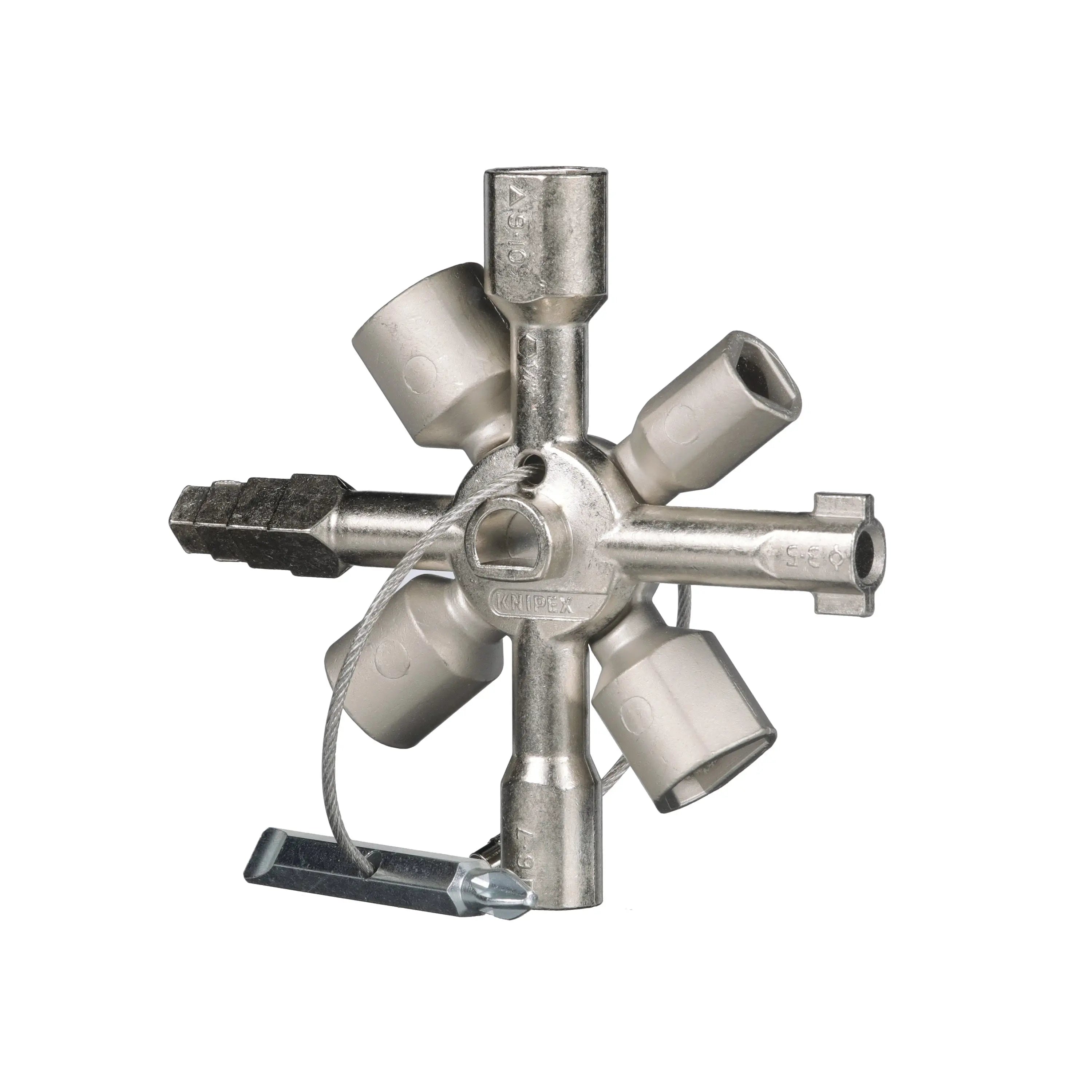 Knipex TwinKey Control Cabinet Key 92mm 00 11 01 White Rose Tools