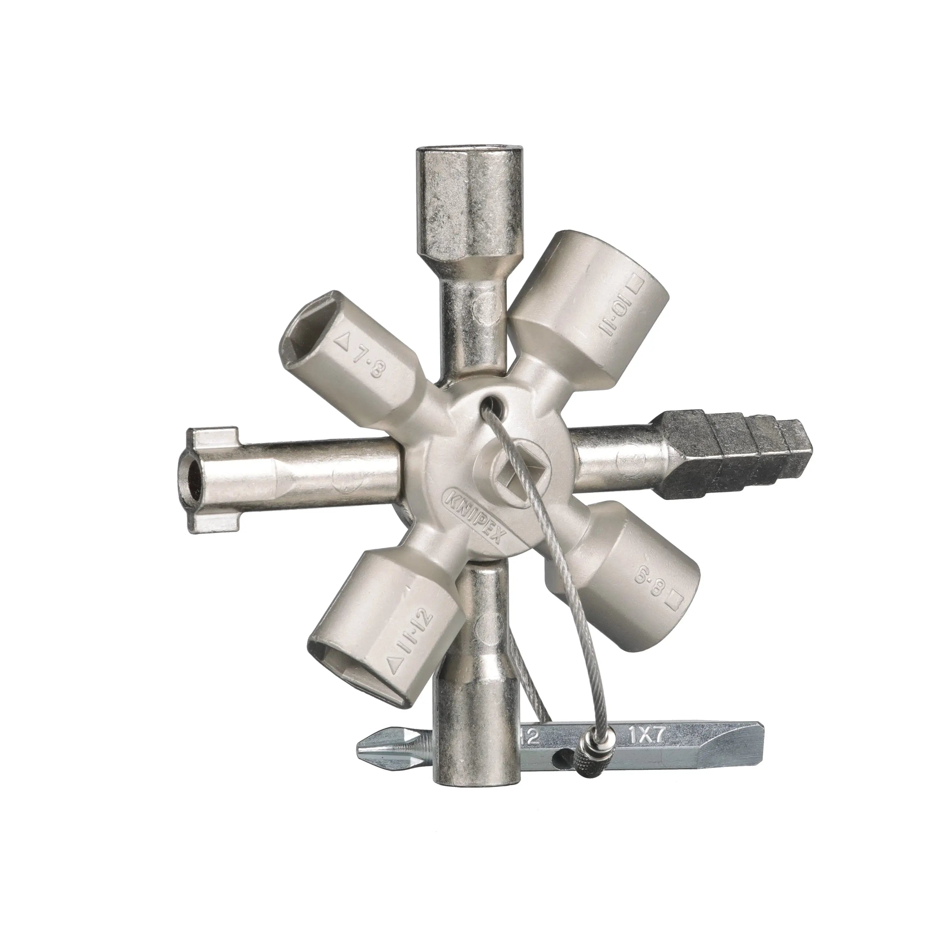 Knipex TwinKey Control Cabinet Key 92mm 00 11 01 White Rose Tools