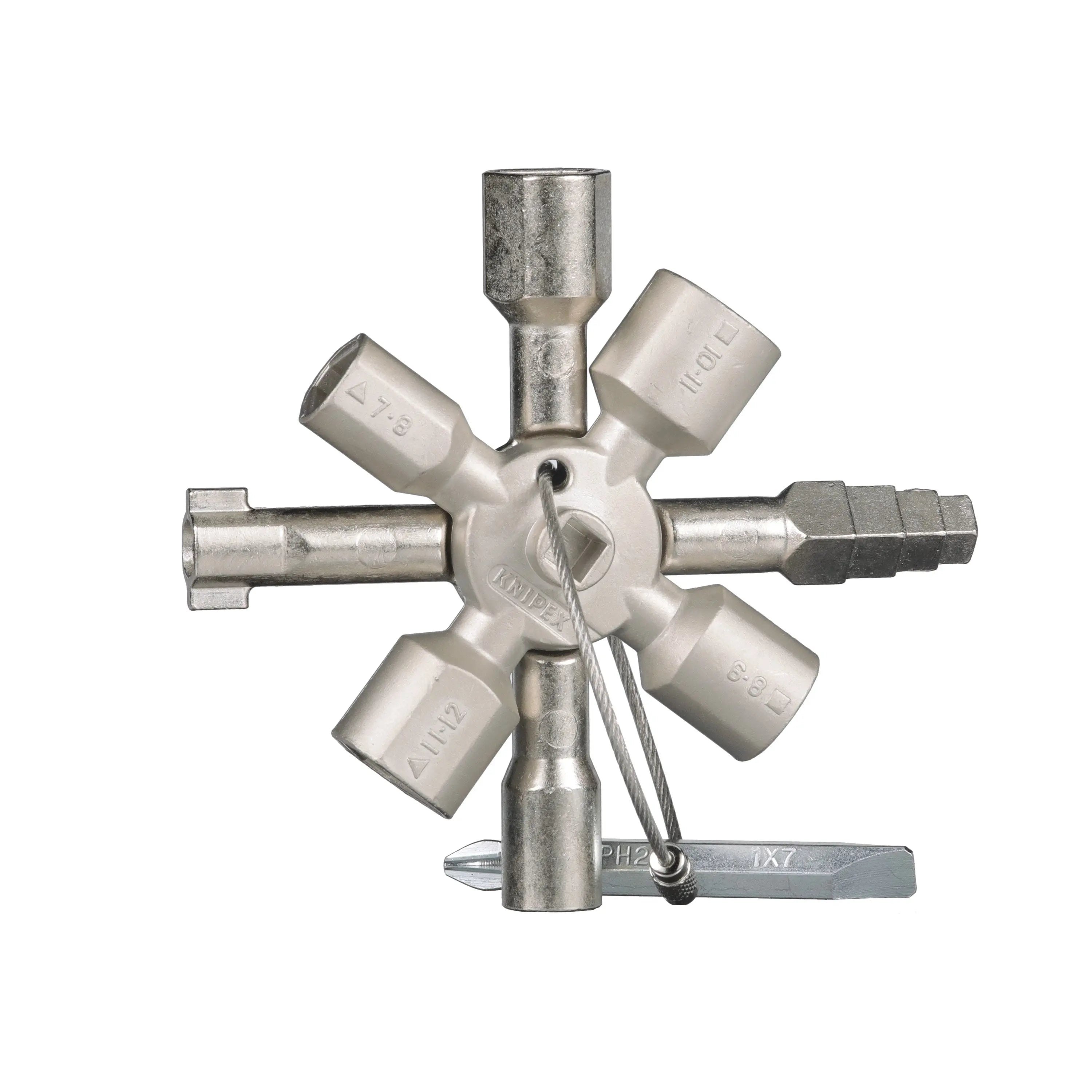 Knipex TwinKey Control Cabinet Key 92mm 00 11 01 White Rose Tools