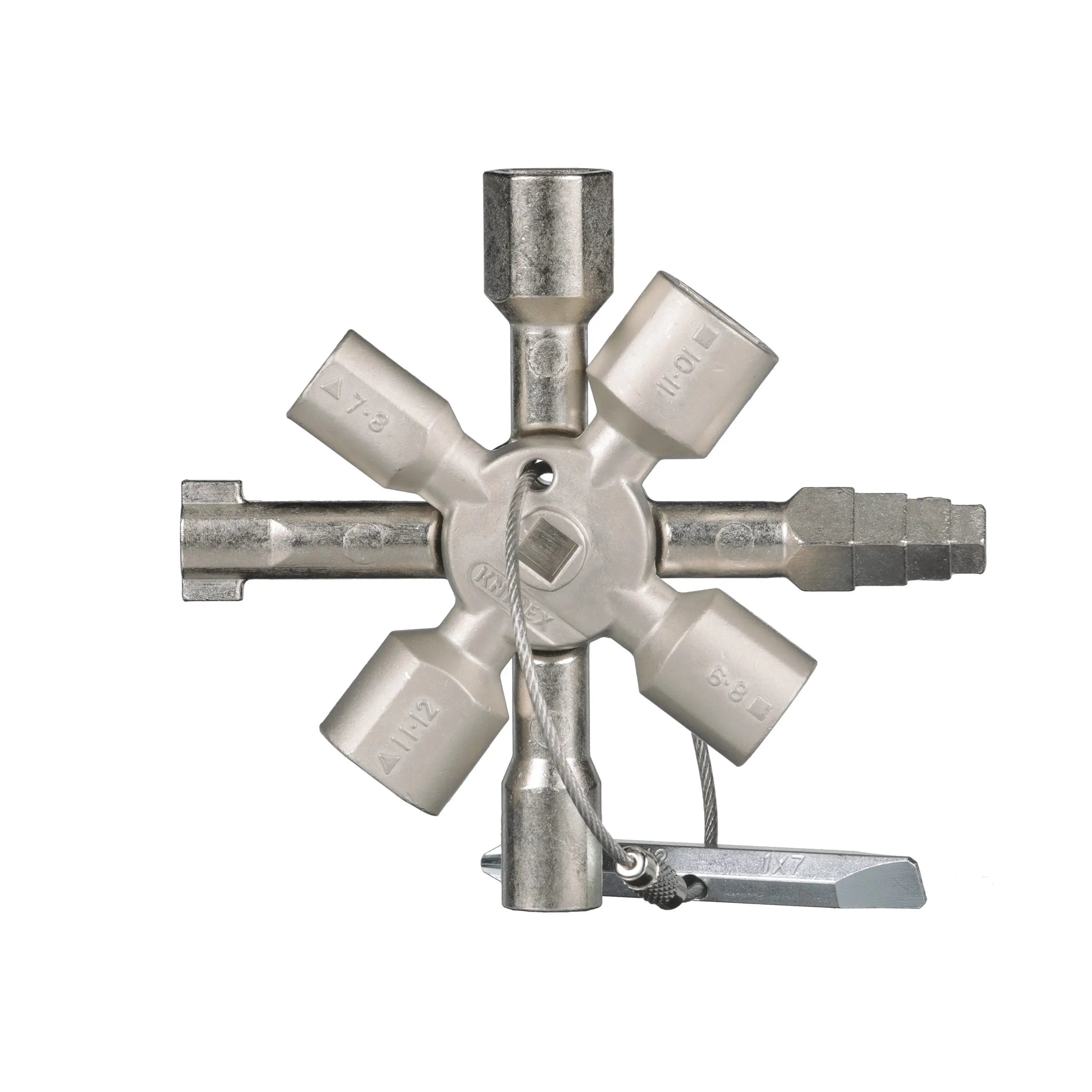 Knipex TwinKey Control Cabinet Key 92mm 00 11 01 White Rose Tools