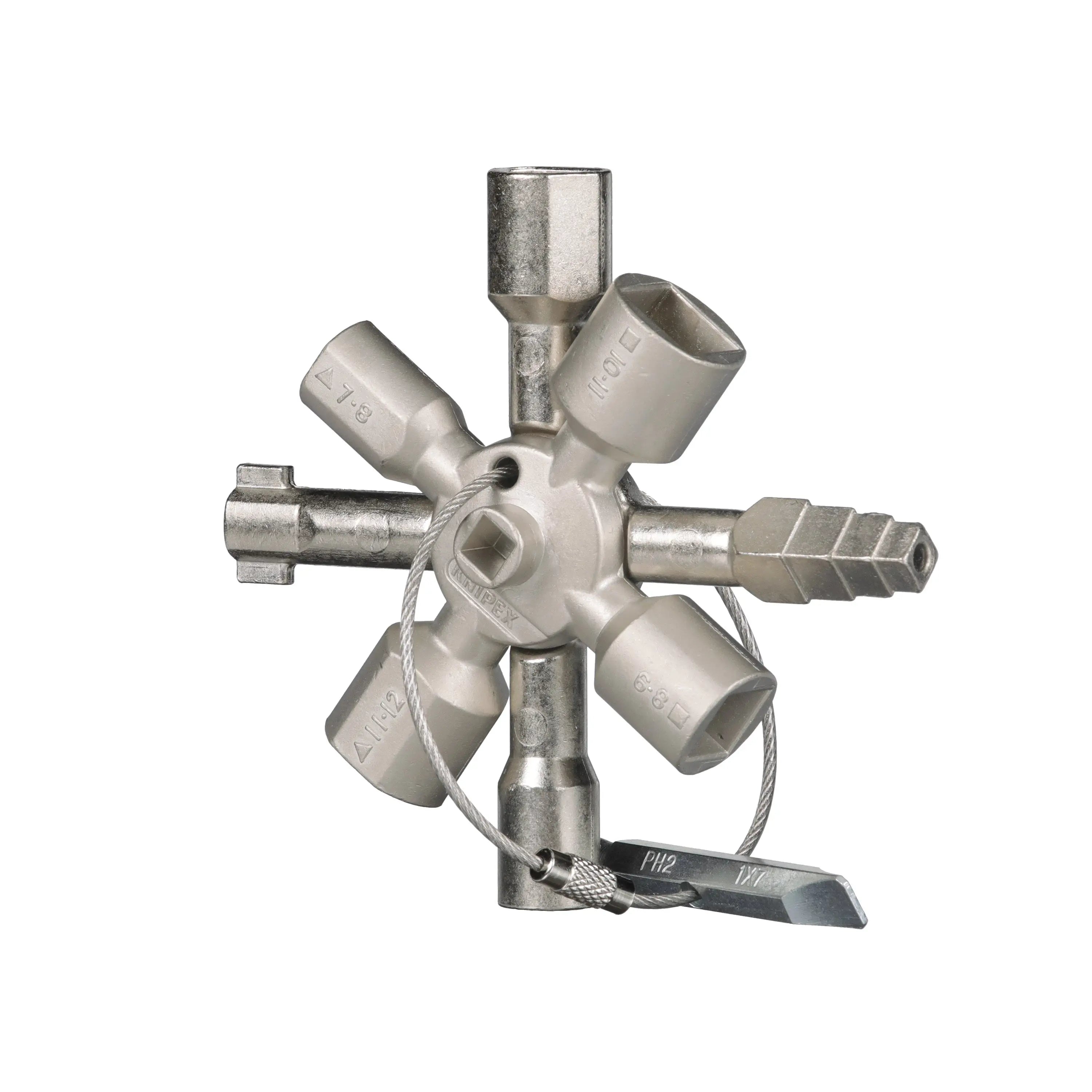 Knipex TwinKey Control Cabinet Key 92mm 00 11 01 White Rose Tools