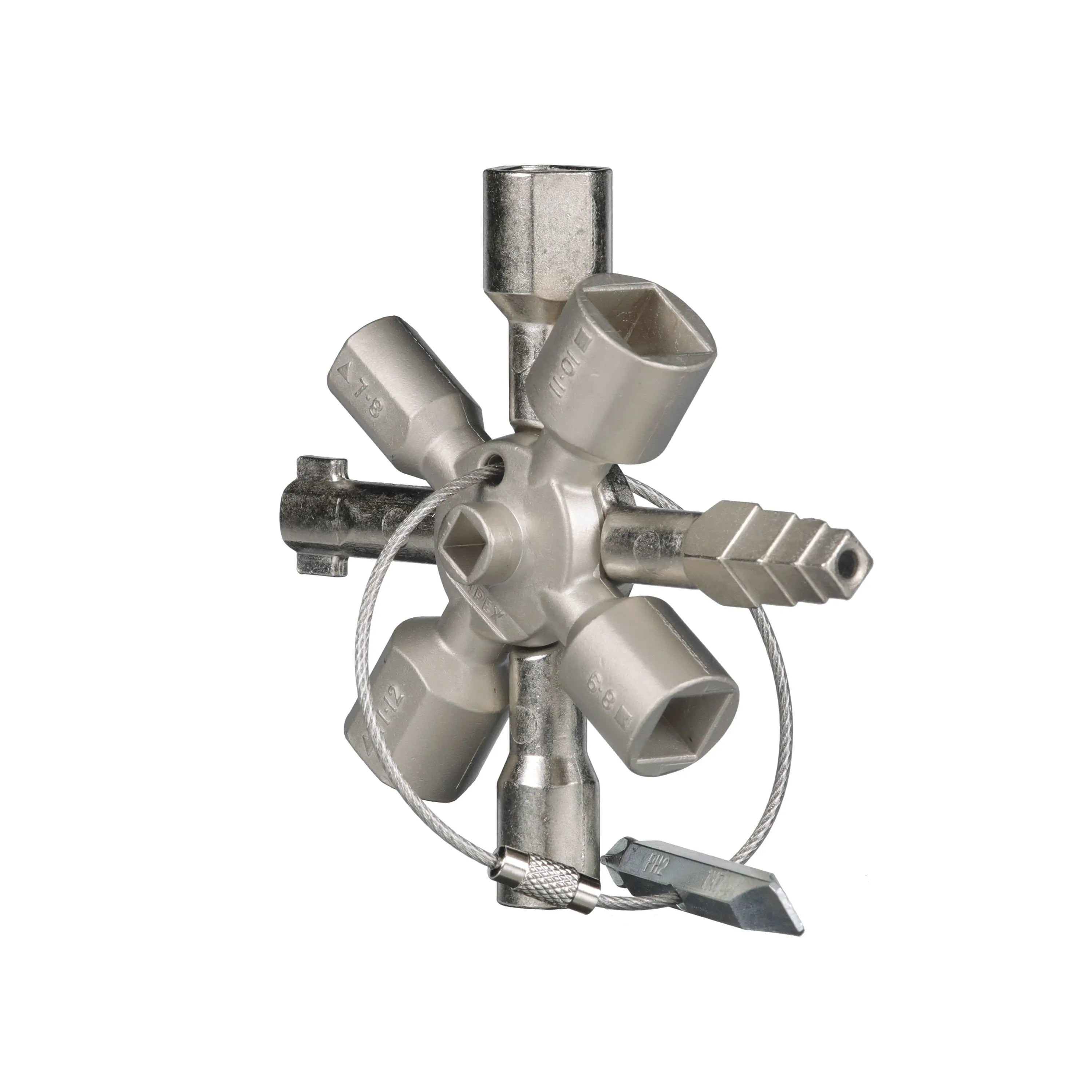 Knipex TwinKey Control Cabinet Key 92mm 00 11 01 White Rose Tools