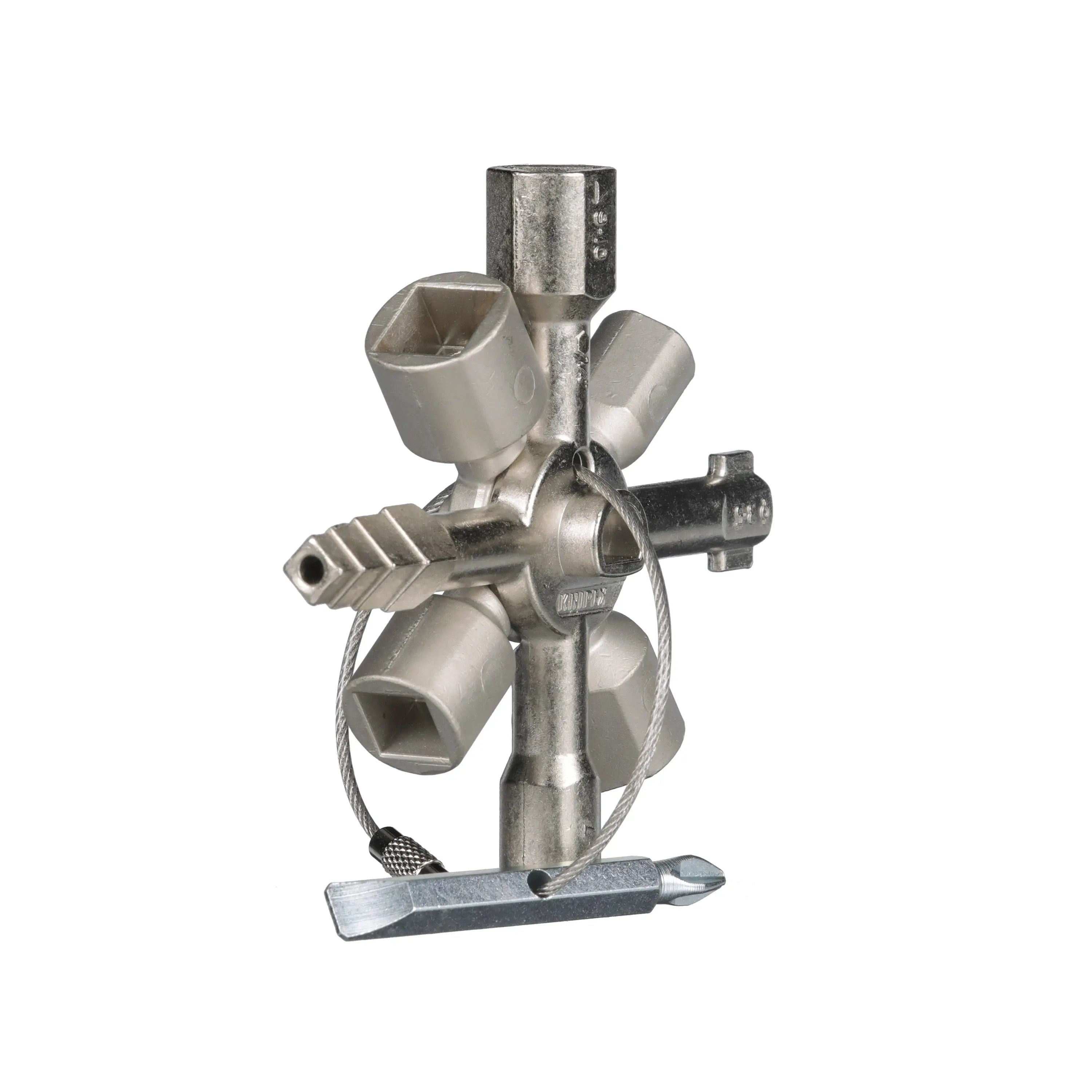 Knipex TwinKey Control Cabinet Key 92mm 00 11 01 White Rose Tools