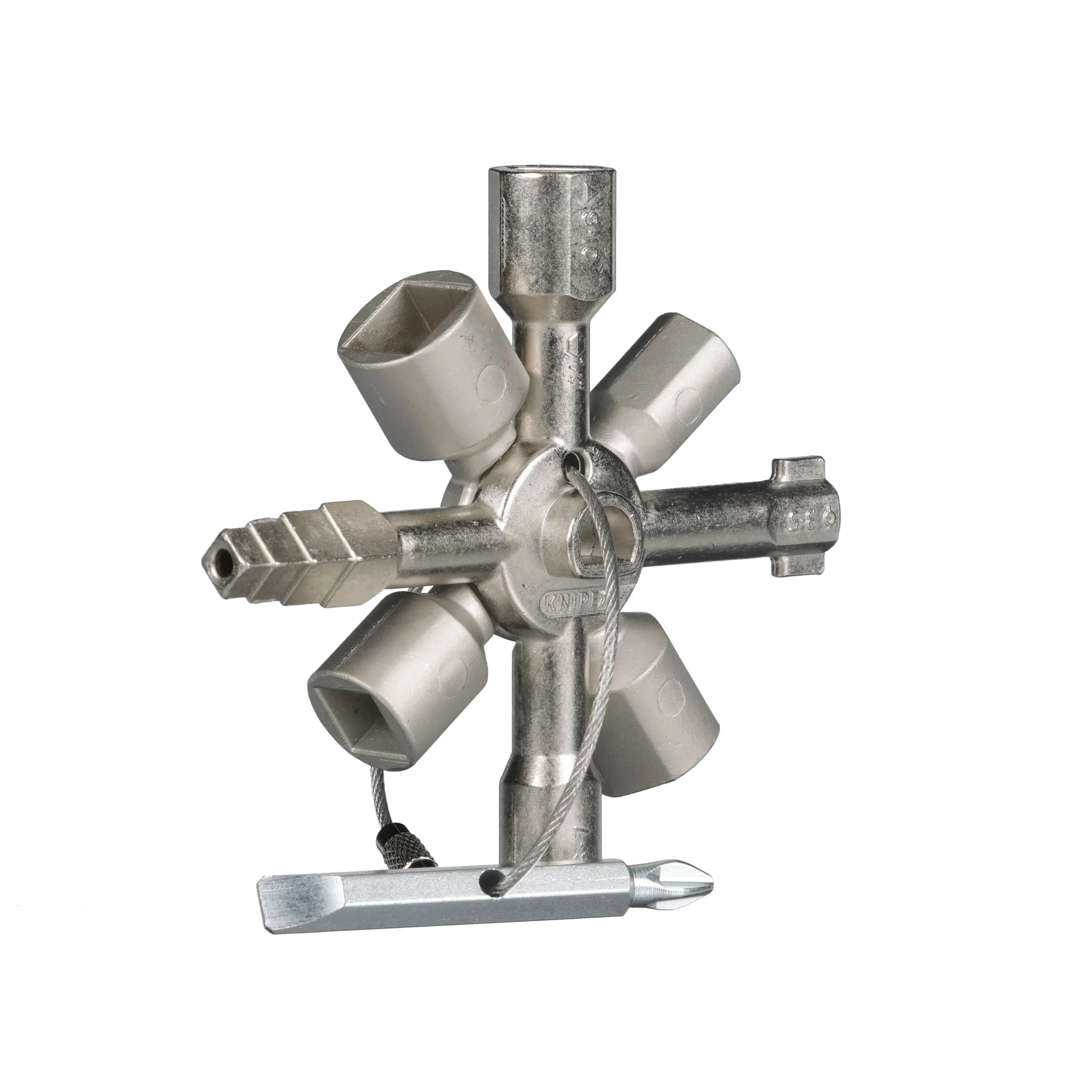 Knipex TwinKey Control Cabinet Key 92mm 00 11 01 White Rose Tools