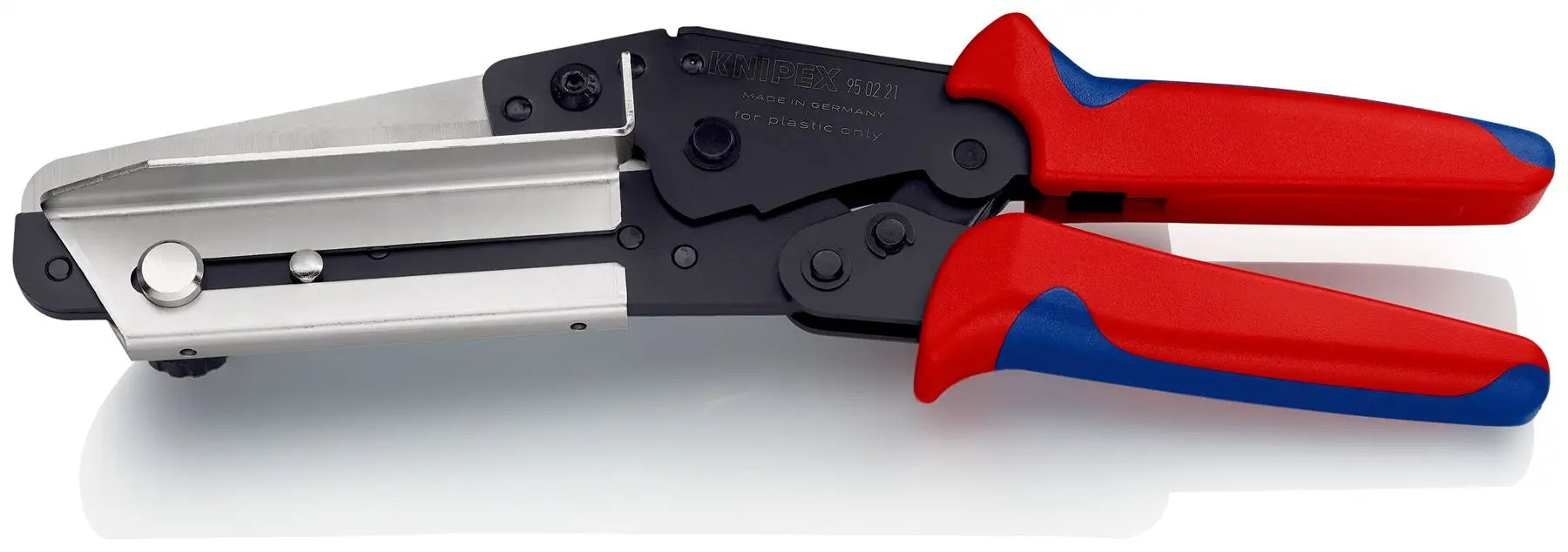 Knipex Vinyl Cutting Shears for Cable Duct Multi Component Grips 110mm Blade Length 95 02 21