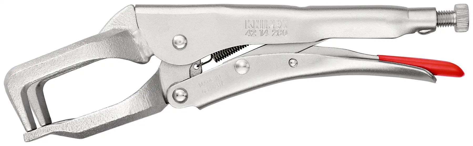 Knipex Welding Grip Locking Pliers 280mm Galvanised 42 14 280 White Rose Tools