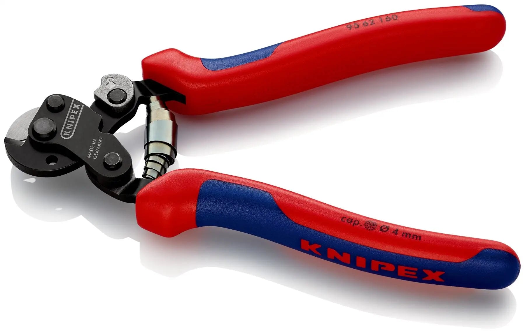 Knipex Wire Rope Cutter Multi Component Grips up to 6mm Cutting Capacity 160mm 95 62 160 White Rose Tools