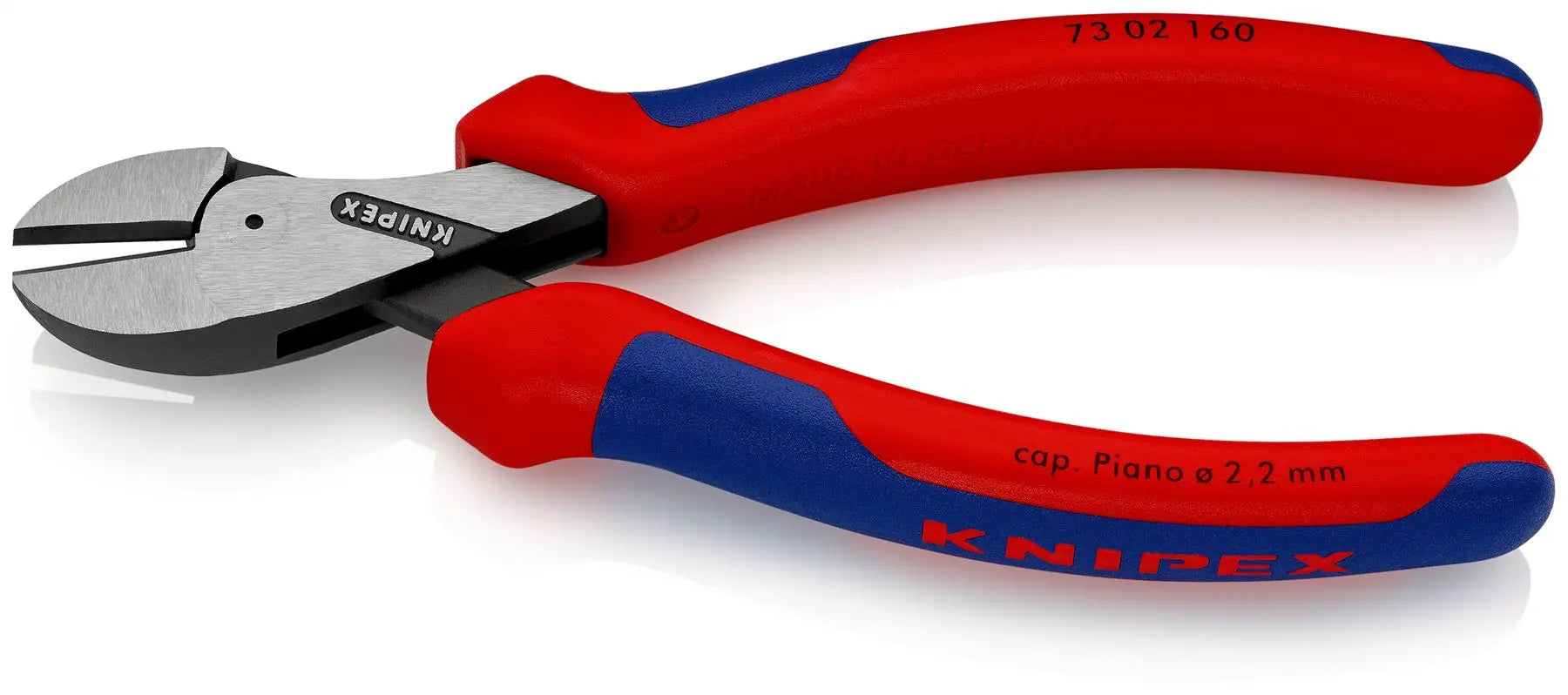 Knipex X-Cut Diagonal Side Cutting Pliers 160mm Multi Component Grips Black Atramentized 73 02 160