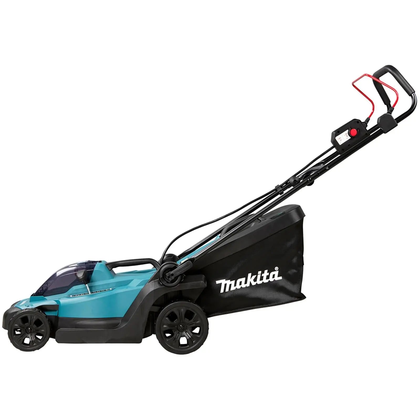 Makita 33cm Lawn Mower Kit 18V LXT Li-ion Cordless Garden Grass Outdoor 5Ah Battery and Charger DLM330RT  White Rose Tools