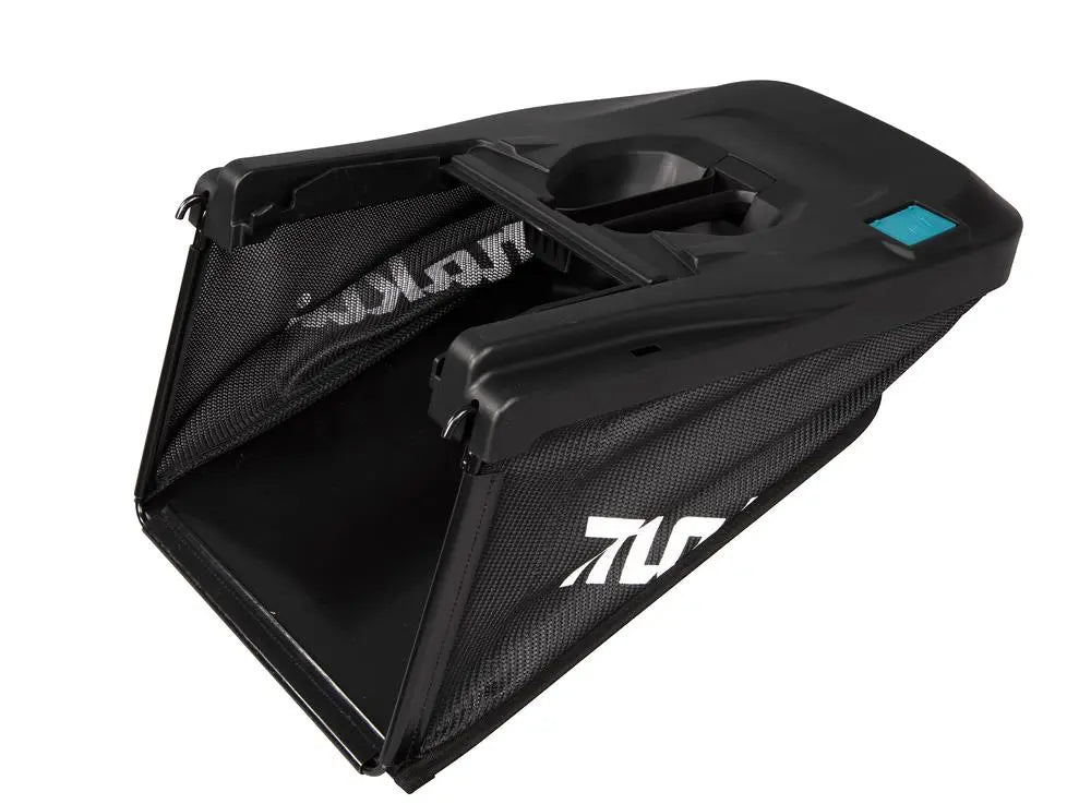 Makita 38cm Lawn Mower Kit Twin 18V LXT Li-ion Cordless Garden Grass Outdoor 2 x 6Ah Battery and Dual Rapid Charger DLM382PG2  White Rose Tools