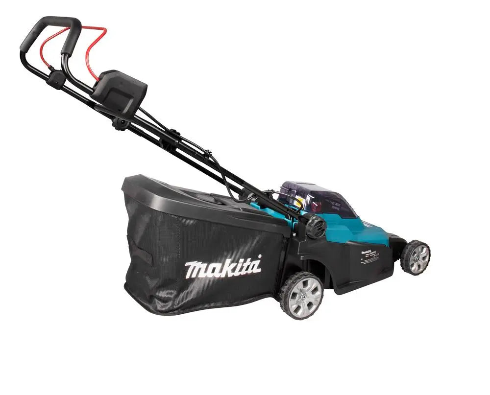 Makita 43cm Lawn Mower Twin 18V LXT Li-ion Cordless Garden Grass Outdoor Bare Unit Body Only DLM432Z  White Rose Tools