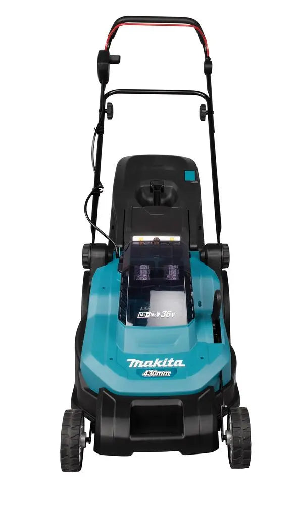 Makita 43cm Lawn Mower Twin 18V LXT Li-ion Cordless Garden Grass Outdoor Bare Unit Body Only DLM432Z  White Rose Tools
