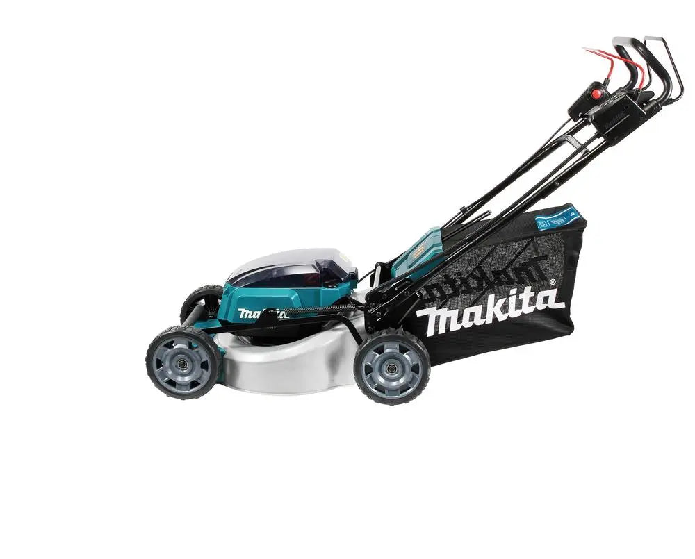 Makita 46cm Lawn Mower Twin 18V LXT Li-ion Cordless Garden Grass Outdoor Bare Unit Body Only DLM462Z  White Rose Tools