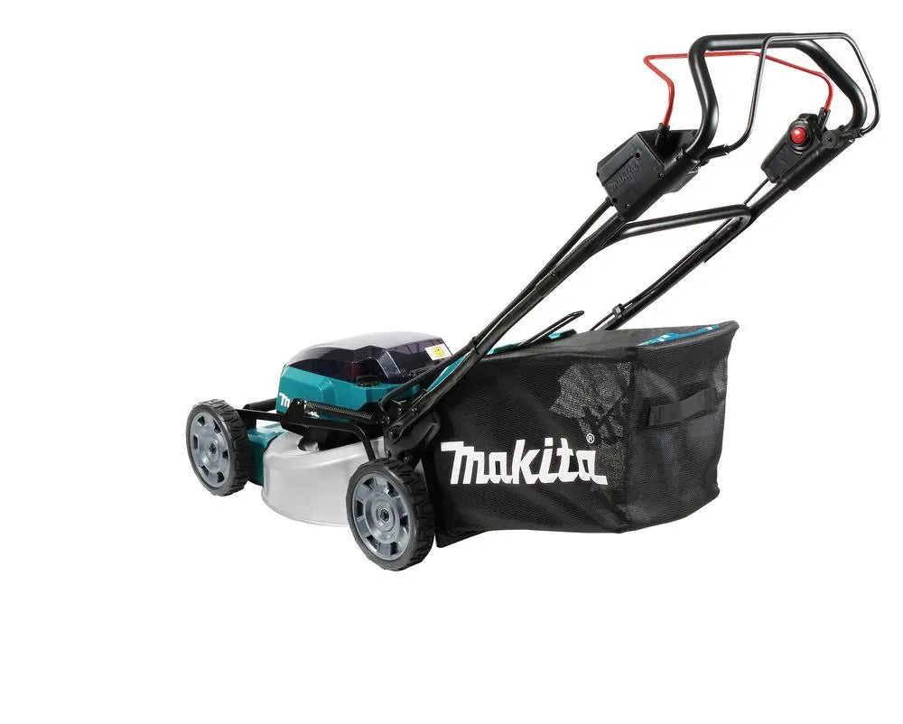 Makita 46cm Lawn Mower Twin 18V LXT Li-ion Cordless Garden Grass Outdoor Bare Unit Body Only DLM462Z  White Rose Tools