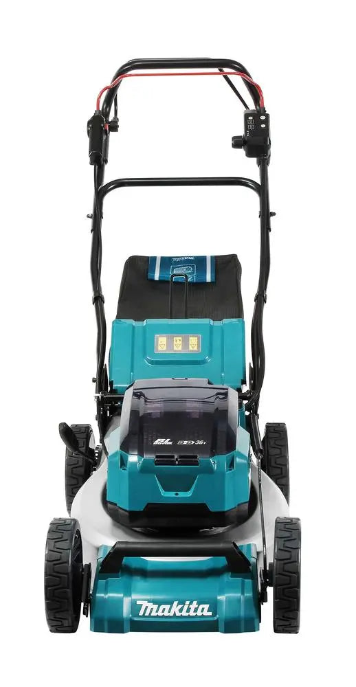Makita 46cm Lawn Mower Twin 18V LXT Li-ion Cordless Garden Grass Outdoor Bare Unit Body Only DLM462Z  White Rose Tools