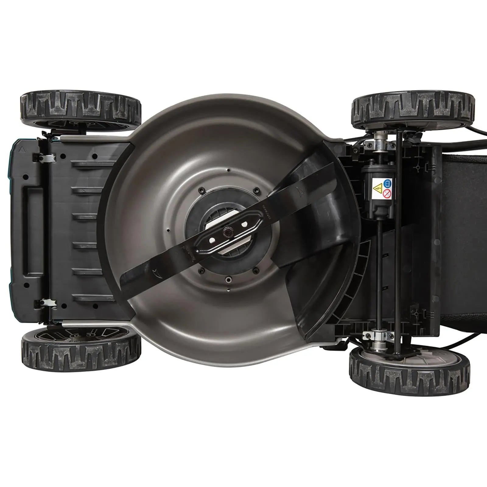 Makita 48cm Lawn Mower 40V Max XGT Li-ion Cordless Garden Grass Outdoor 2 x 5Ah Battery and Dual Fast Charger LM001GT204  White Rose Tools