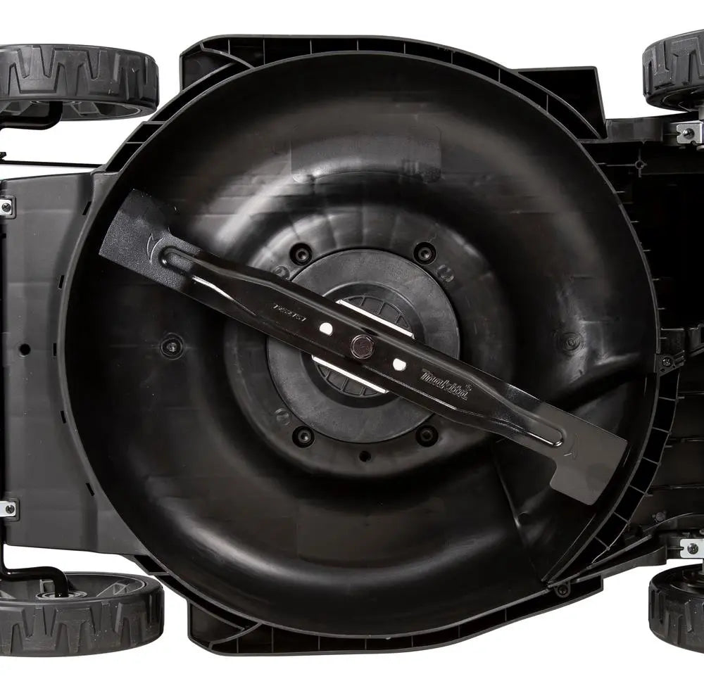 Makita 48cm Lawn Mower Kit Twin 18V LXT Li-ion Cordless Garden Grass Outdoor 2 x 5Ah Battery and Dual Charger DLM480CT2  White Rose Tools