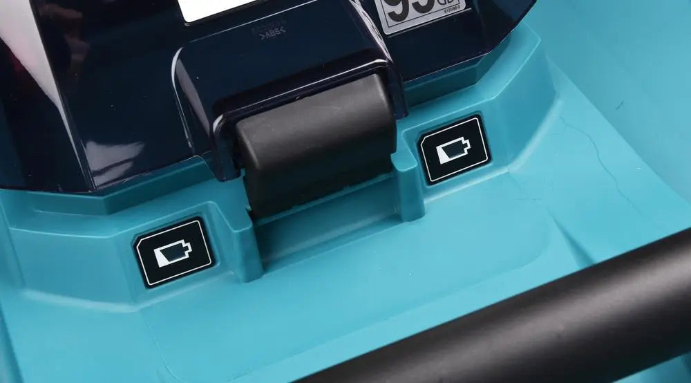 Makita 48cm Lawn Mower Kit Twin 18V LXT Li-ion Cordless Garden Grass Outdoor 2 x 5Ah Battery and Dual Charger DLM480CT2  White Rose Tools