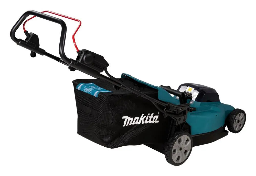 Makita 48cm Lawn Mower Twin 18V LXT Li-ion Cordless Garden Grass Outdoor Bare Unit Body Only DLM480Z  White Rose Tools
