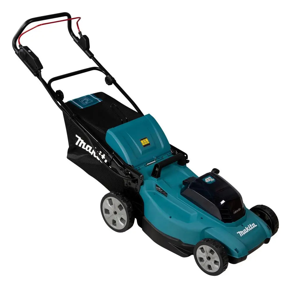 Makita 48cm Lawn Mower Twin 18V LXT Li-ion Cordless Garden Grass Outdoor Bare Unit Body Only DLM480Z  White Rose Tools