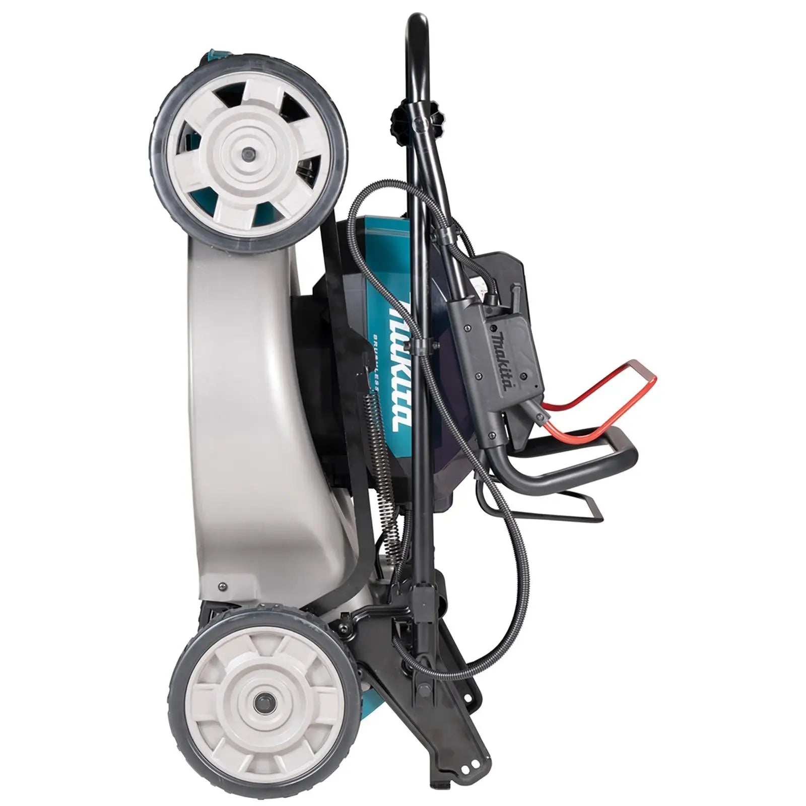 Makita 53cm Lawn Mower Kit 64V Max Li-ion Cordless Garden Grass Outdoor 4Ah Battery and Charger LM004JM101  White Rose Tools