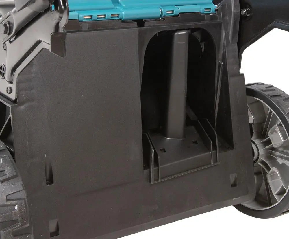 Makita 53cm Lawn Mower Kit Twin 18V LXT Li-ion Cordless Garden Grass Outdoor 2 x 5Ah Battery and Dual Charger DLM538CT2  White Rose Tools