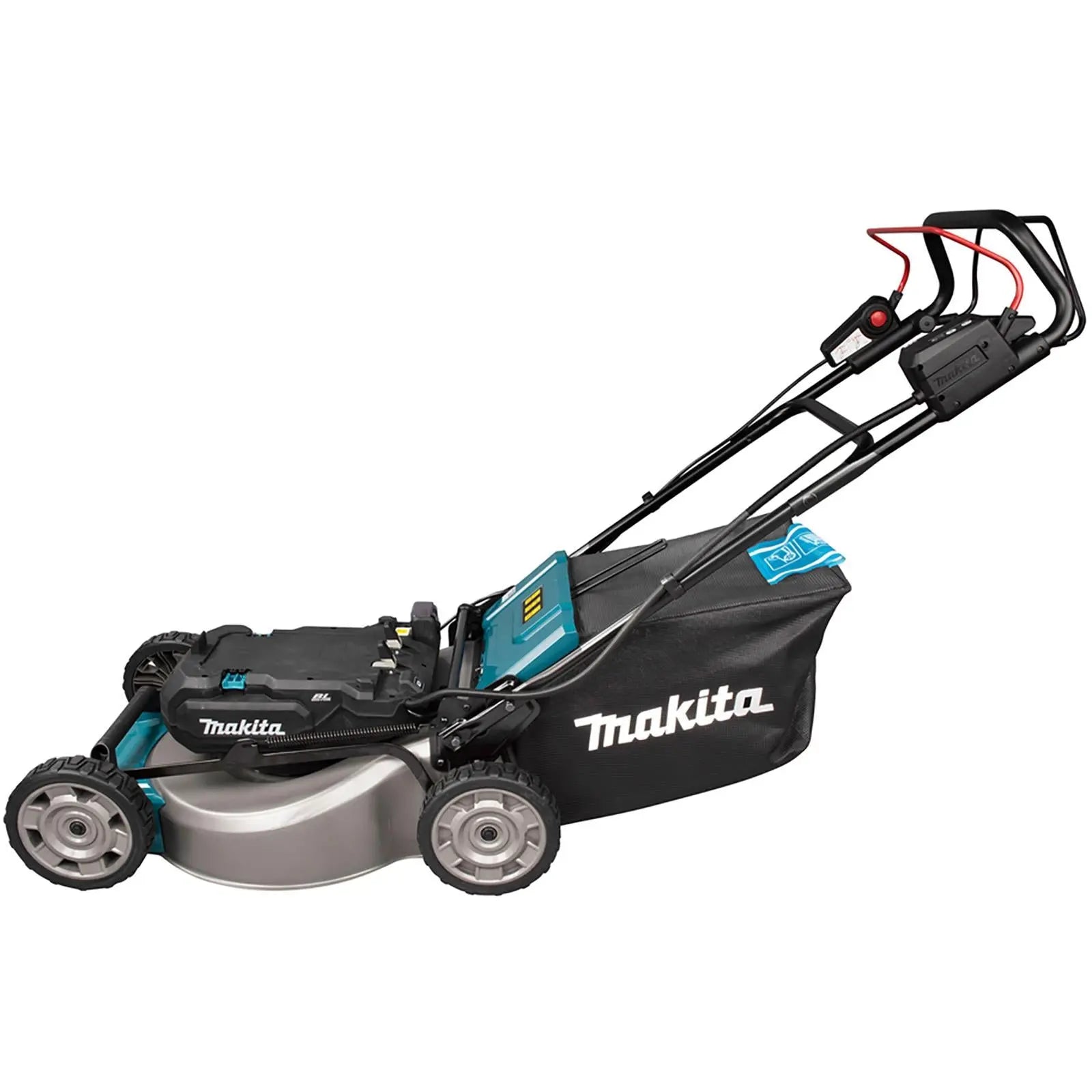 Makita 53cm Lawn Mower and Power Pack Kit 18V 40V Max LXT XGT Li-ion Cordless Garden Grass Outdoor LM001CX3  White Rose Tools