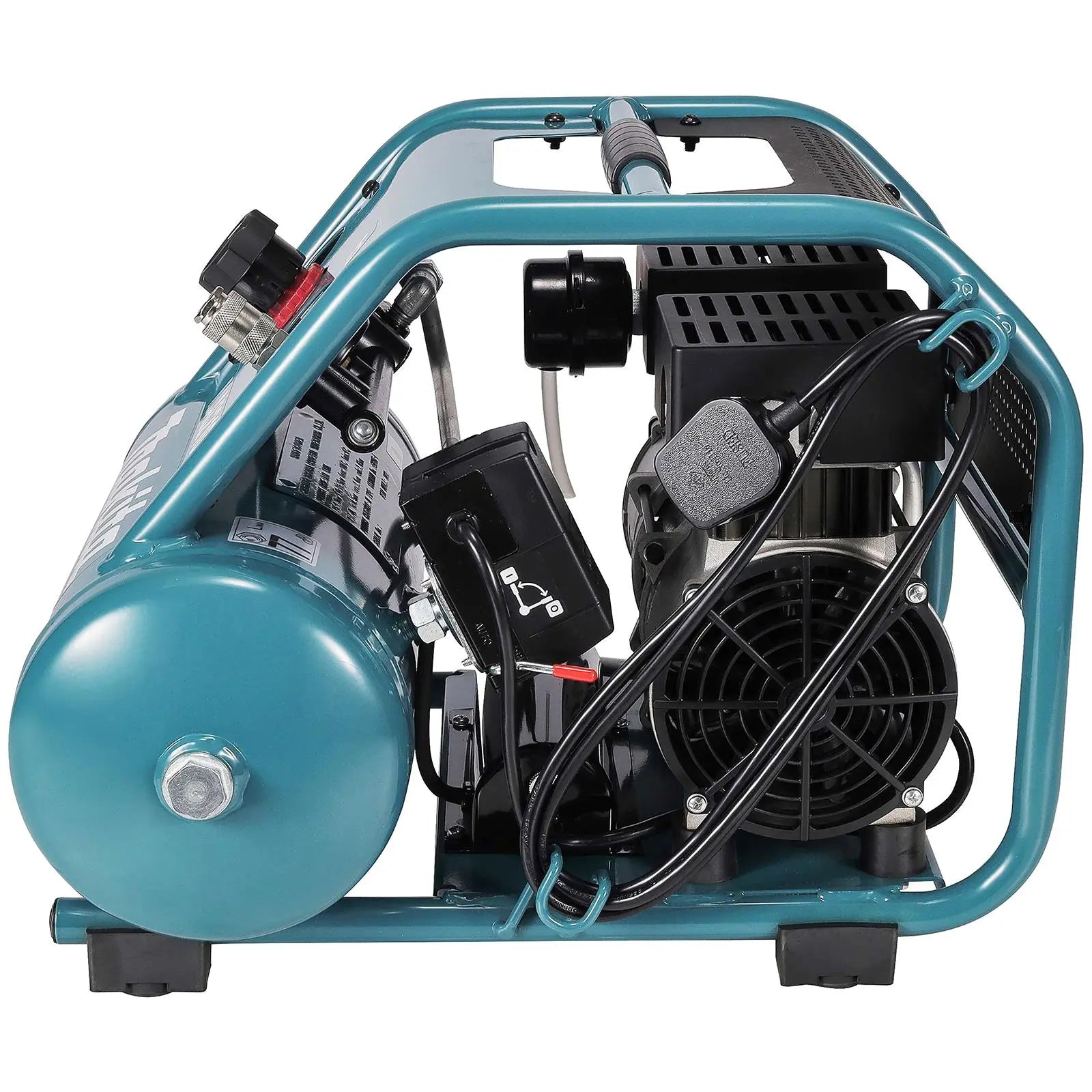 Makita Air Compressor Compact 7.6L 9.3 Bar 650W Choose Voltage 110V or 240V MAC210Q White Rose Tools