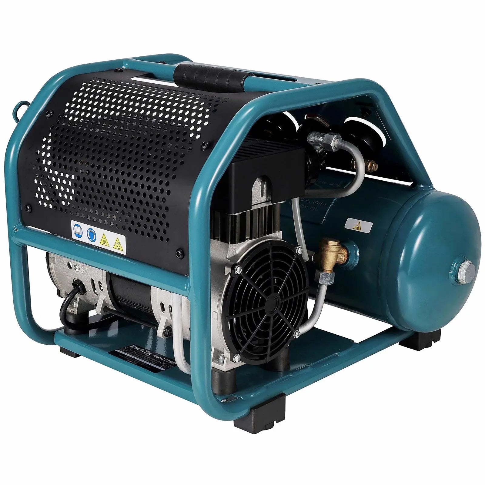 Makita Air Compressor Compact 7.6L 9.3 Bar 650W Choose Voltage 110V or 240V MAC210Q White Rose Tools