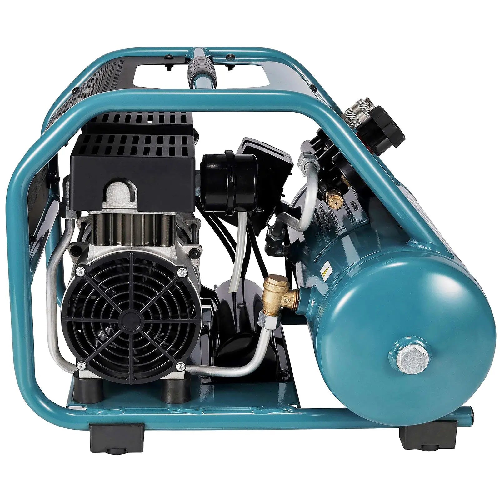 Makita Air Compressor Compact 7.6L 9.3 Bar 650W Choose Voltage 110V or 240V MAC210Q White Rose Tools