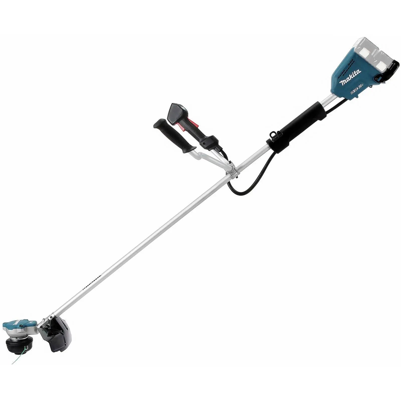 Makita Brush Cutter 2 x 18V LXT Brushless Cordless Garden Lawn Strimming Bare Unit Body Only DUR368AZ  White Rose Tools