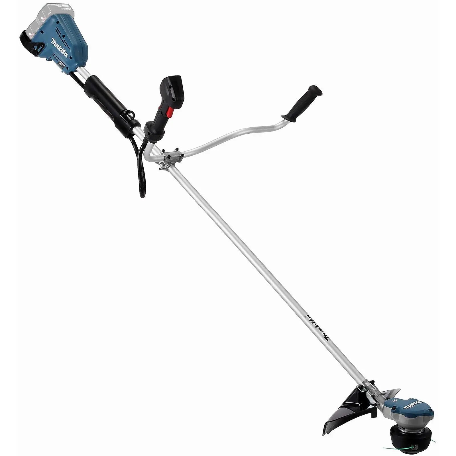 Makita Brush Cutter 2 x 18V LXT Brushless Cordless Garden Lawn Strimming Bare Unit Body Only DUR368AZ  White Rose Tools