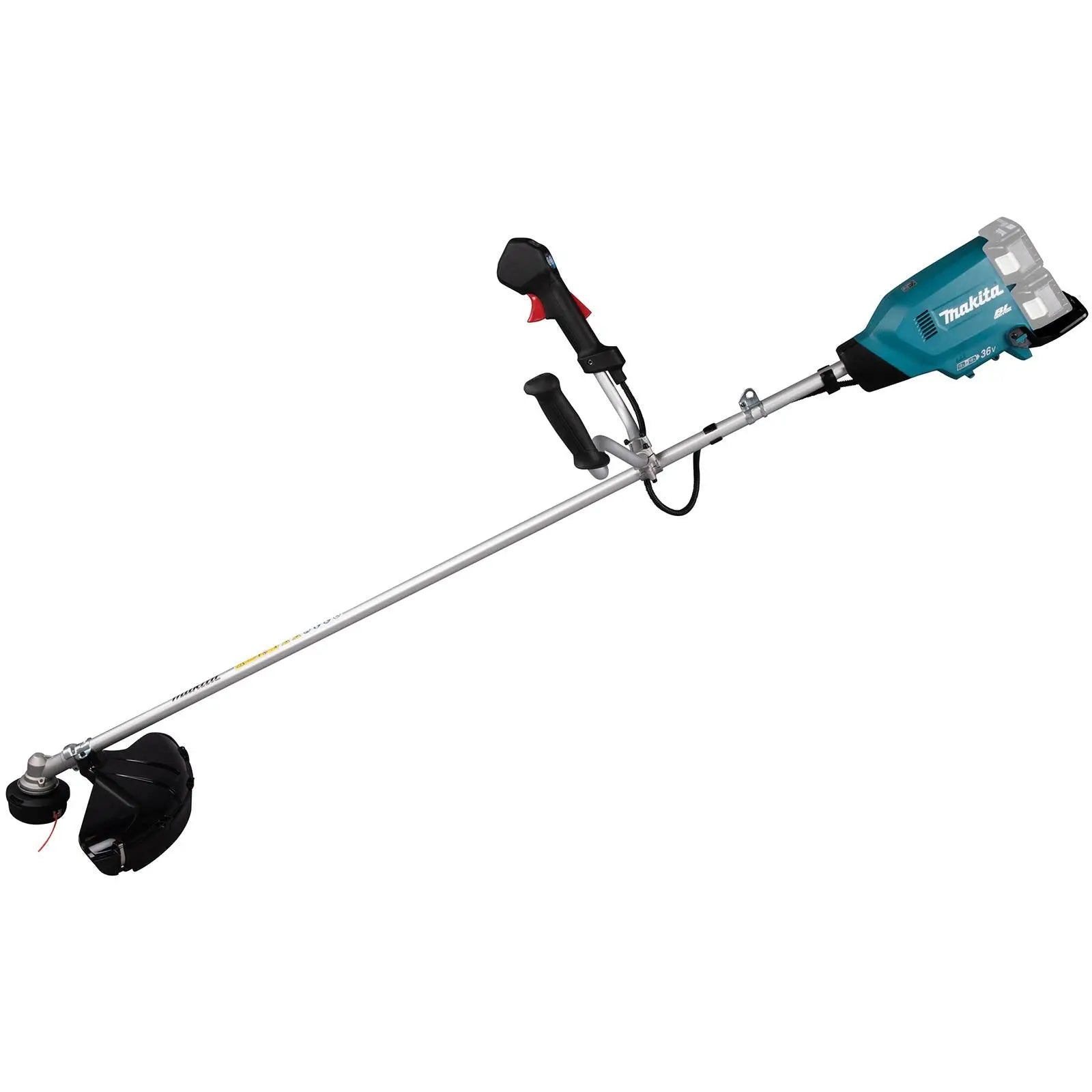 Makita Brush Cutter 2 x 18V LXT Brushless Cordless Garden Lawn Strimming Bare Unit Body Only DUR369AZ  White Rose Tools