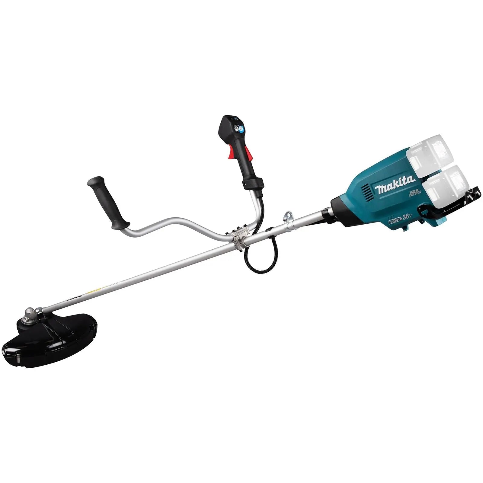 Makita Brush Cutter 2 x 18V LXT Brushless Cordless Garden Lawn Strimming Bare Unit Body Only DUR369AZ  White Rose Tools