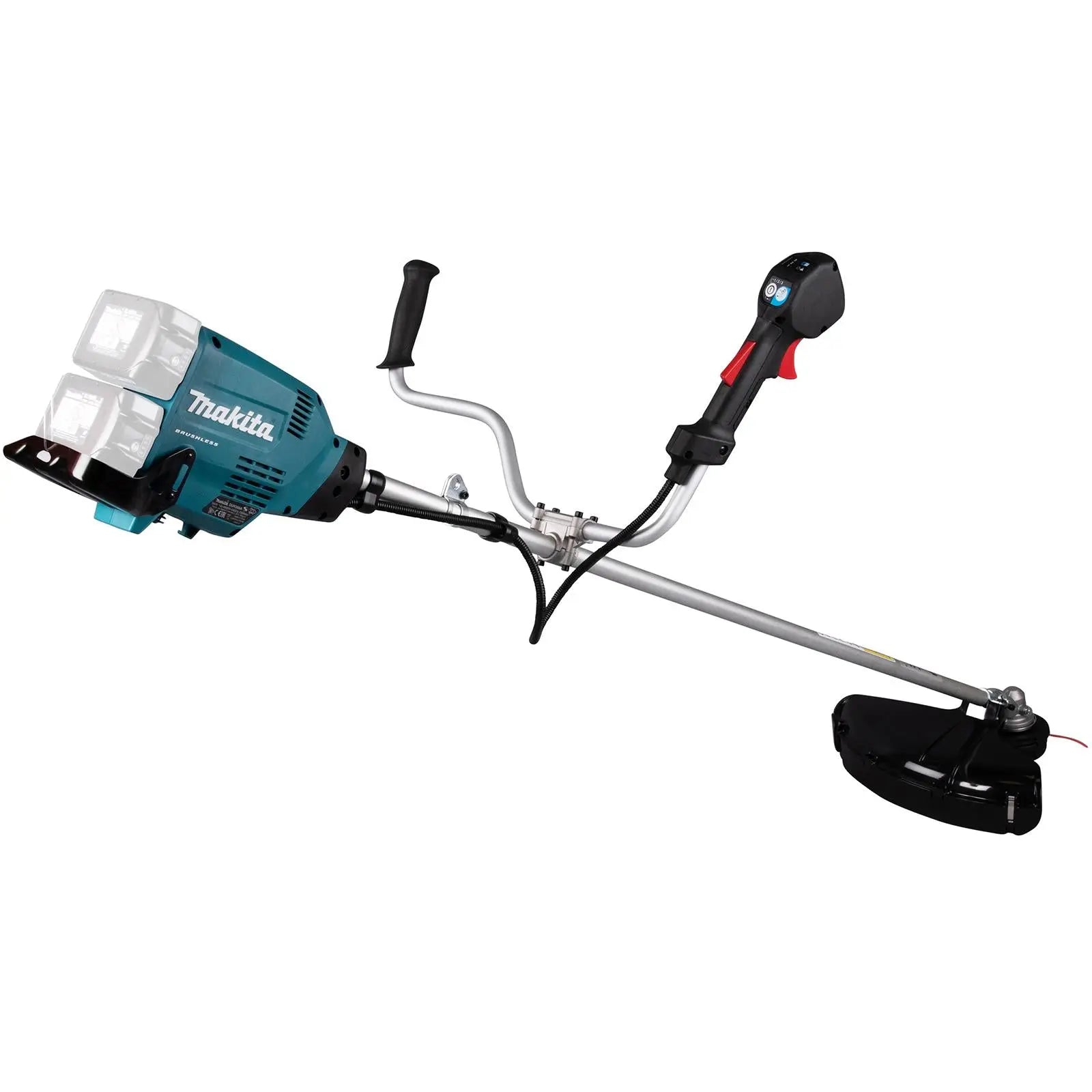 Makita Brush Cutter 2 x 18V LXT Brushless Cordless Garden Lawn Strimming Bare Unit Body Only DUR369AZ  White Rose Tools